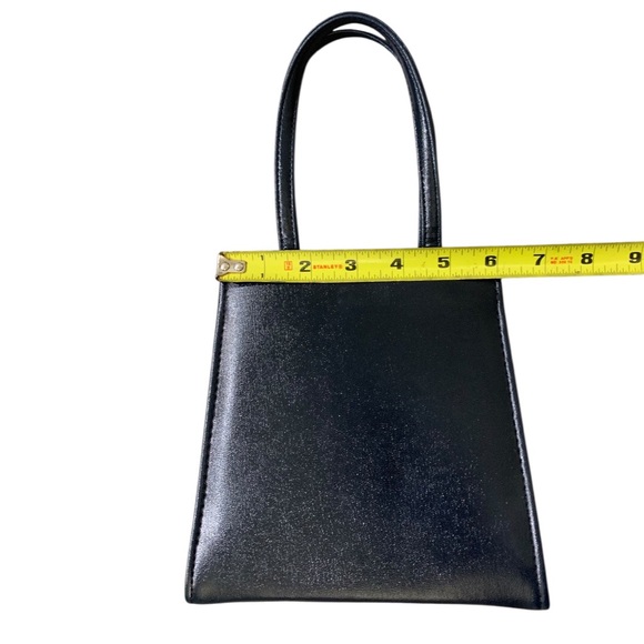 Vintage Navy Blue Structured Top-Handle Purse - Picture 13 of 14